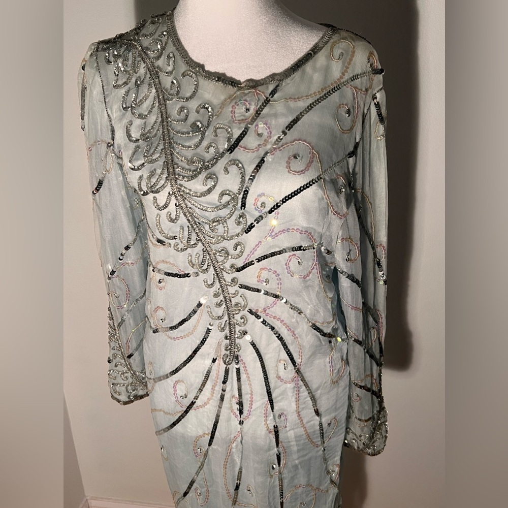Vintage Indian silk gown